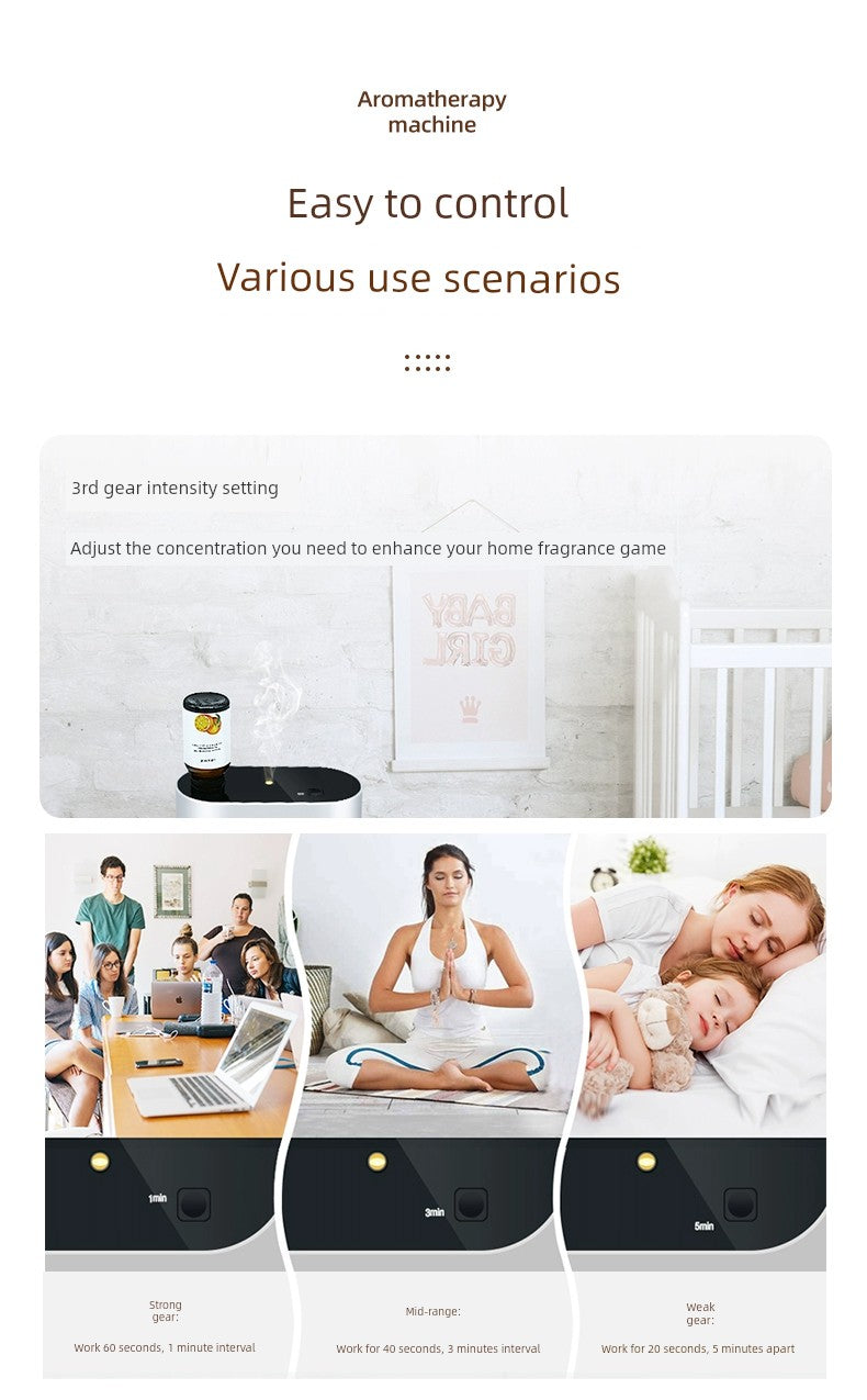 Doterui Pure Essential Oil Anhydrous Aroma Diffuser Aroma Diffuser Wireless Charging Atomization Cold Fragrance Instrument Fragrance Mute For Home Room